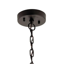 Kichler Mercer Outdoor Pendant Light, Seeded Glass, Black