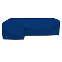 Covers & all Patio Sectional Sofa Cover 18 Oz - 100% Waterproof & Weather Resistant PVC Coated 108" x 140" x 30" x 30" L Shape Sofa Cover for Indoor/Outdoor (Left Side, Blue)