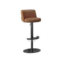 DINBOZ26X Counter Stools Modern Simple Stainless Steel Household High Chair Can Be Lifted and Swivel Bar Stools Bar Counter Bar Stools Bar Stools(Brown)