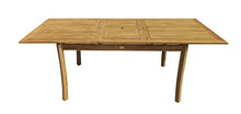 Pebble Lane Living | Santorini 7pc Premium Teak Dining Set | Teak | Brown | 1 Table - 6 Chairs