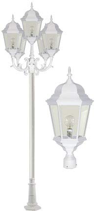DABMAR LIGHTING INC GM2308-VG 5-Light Post Fixture Clear Glass