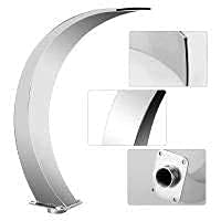 Stainless Steel Waterfall Fountain, Outdoor Pool Fountain, for Garden Fish Ponds, Swimming Pool