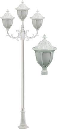 DABMAR LIGHTING GM5525-LED16-W Showcase Post Light Fixture 3 X 16 Watt LED 85-265 Volts, White
