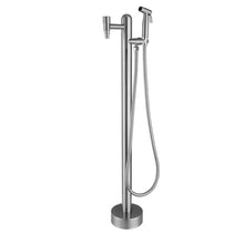 DOIBG 304 Stainless Steel Standing Freestanding Garden Water Column, Cylindrical Outdoor Water Column with Tap, for Family Garden Terrace Park-Silver-60cm/24in