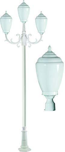 DABMAR LIGHTING INC GM4015-W Fixture,Post,4015,W,Alisa,3 Light
