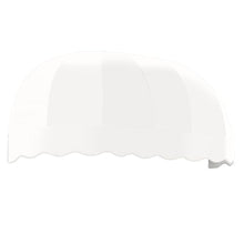 Awntech 8' Chicago (100.5"-33.25"-26.25") Elongated Dome Fixed Awning, White