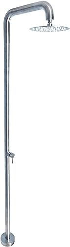 Outdoor Shower kit Portable Outdoor Shower, Stainless Steel Rain Shower Outdoor Shower Column for Poolside Backyard Beach Pool Spa,Waterproof, UV Proof & Frost-Resistant(Big Nozzle)