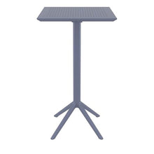 Compamia Sky 24 inch Square Folding Bar Table in Dark Gray Finish