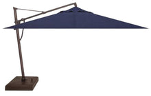 Treasure Garden AKZ PLUS Cantilever Umbrella 10'x13' Rectangular Sunbrella Spectrum Indigo Canopy and Bronze Frame with Rolling Base