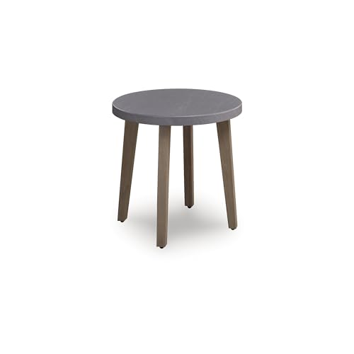 Signature Design by Ashley Round Outdoor End Table, Patio Side Table