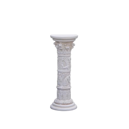 LIAN16PENG Roman Pillars Decor Roman Pillar Statues Oxidized Magnesium Pedestal Stand Greek Column for Home Garden Yard Patio Decor Garden Plinth