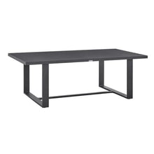 Armen Living Menorca Outdoor Patio Dining Table in Aluminum
