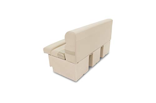 TaylorMade 50" Pontoon Boat Bench Seat with Storage Beige