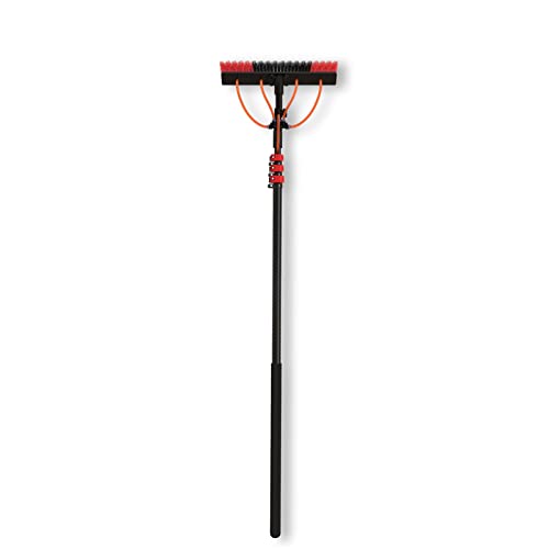 Water Fed Pole Kit, Brush head optional Adjustable Window Cleaning Pole Telescopic Cleaning Brush - 180° Rotatable Brush Head Outdoor Window Glass Solar Panel Cleaning (Color : 40CM, Size : 9M)