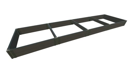 Frame It All Weathered 2" 4'x16'x11 Raised Garden Bed