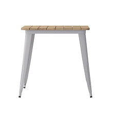 Flash Furniture 30" x 60" Outdoor Dining Table, Brown/Silver