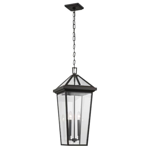 Bailey Street Home 2 Light Outdoor Hanging Pendant in Traditional Style-26 inches Tall and 11.5 inches Wide-Olde Bronze Finish 147-Bel-5089237