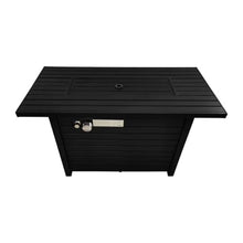 Outdoor Fire Pit Table with Steel Construction and Lid for Patio Use