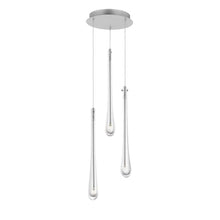 ET2 Stillo 4.5W 3 LED Pendant Light 18" Tall Satin Nickel Finish Silver