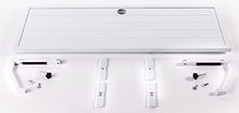Deck Rail Table | Fits Patio or Deck Railing As A Dining Table, Side Table or Bar top | Aluminum With Simple Attaching Bracket System (White)
