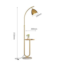LUYOUBOZHU Floor Lamp Dimmable Floor Lamp with LED Bulb for Bedroom, Living Room, Office(Gold)