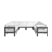 Outdoor Escape White Fabric Outdoor Patio Modular Sectional with Weather-Resistant Cushions, Spacious Seating, Contemporary Style for Outdoor Living Spaces