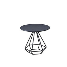HASMI Living Room Table Side Table Sofa Simple Living Room Household Small Tea Table Side Cabinet Coffee Table Outdoor Side Table (Color : Black)