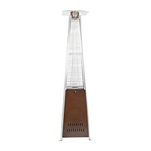 Merrick Lane Outdoor Patio Heater - Bronze Pyramid Heater - 7.5 Feet Tall Portable Outdoor Heater