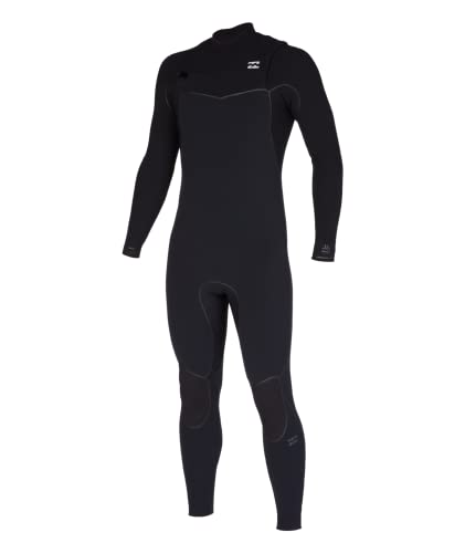 Billabong Mens 4/3mm Furnace Chest Zip Fullsuit Wetsuits Black 23 Medium