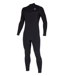Billabong Mens 4/3mm Furnace Chest Zip Fullsuit Wetsuits Black 23 Medium