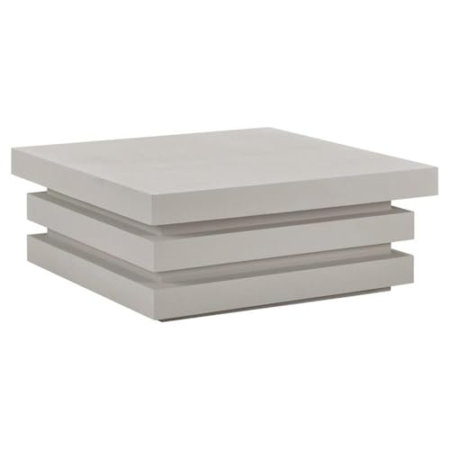 Seasonal Living Provenance Signature FRP Square Coffee Table in Limestone