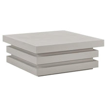 Seasonal Living Provenance Signature FRP Square Coffee Table in Limestone