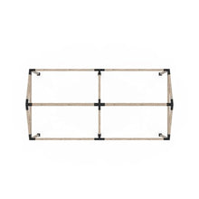 TOJAGRID Grid 30 Double Pergola Kit for 4x4 Wood Posts