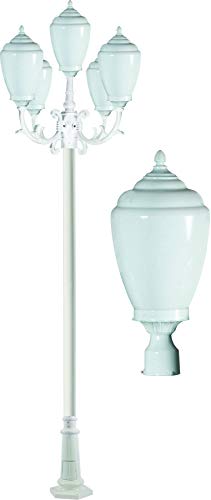 DABMAR LIGHTING INC GM4020-W Fixture,Post,4020,W,Alisa,5 Light