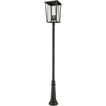 Z-Lite 4 Light Outdoor Post Mounted Fixture 571PHXXLR-511P-BK