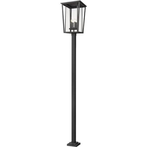 Bailey Street Home 4 Light Outdoor Post Mounted Fixture in Craftsman Style-124.5 inches Tall and 18 inches Wide 372-Bel-4652362
