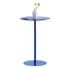 Failjierue Modern Round Patio Bistro Table Metal Bar Height Dining Table for Outdoor Cafe, Breakfast Nook & Small Spaces(40x62cm)