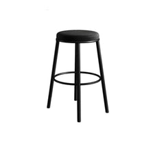 hezhuhe2258 Bar Chair Black Barstool Island Iron Chair Simple Household Without Backrest Bar Stool High(XXX-Large)