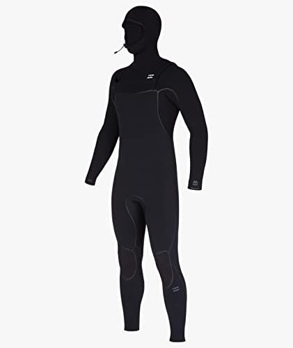 Billabong Mens 6/5mm Furnace Hooded Chest Zip Fullsuit Wetsuits Black 23 Medium