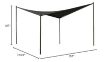 Coolaroo Modern Butterfly Gazebo 13'1" X 13'1" Charcoal