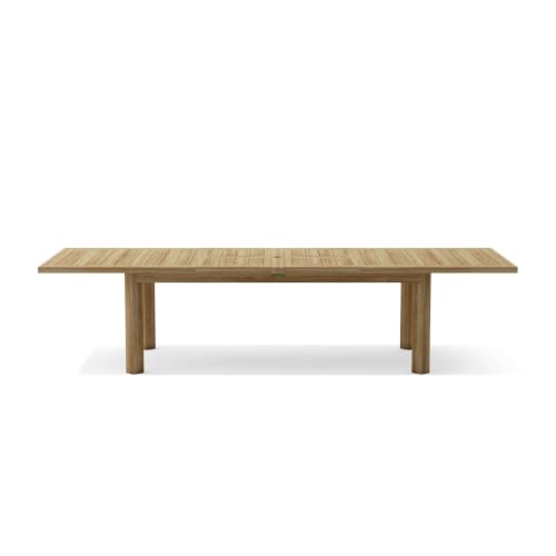 Rectangular Double Extension Dining Table by The Charming Bench Company