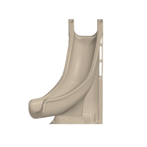 Global Pool Products Tidal Wave Inground Swimming Pool Water Slide Deck Mounted Right Curve Turn Sand GPPSTW-Sand-R