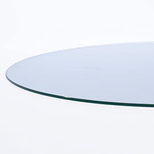 36" Round 3/4" Thick Glass Table Top with Flat Polished Edge and Tempered