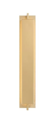 Eurofase Tribek 1-Light LED Outdoor Wall Sconce – 32" Gold Minimalism Exterior Wall Light, Wet-Rated for Porch, Patio & Entryway