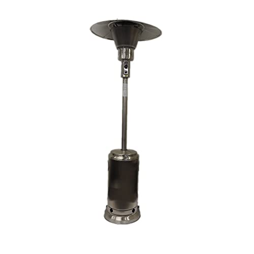 AZ Patio Heaters Commercial Patio Heater in Stainless Steel with 33" Shield