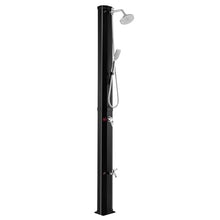 Xoiasth Solar Heated Shower, 35L Outdoor Shower with Shower Head and Foot Washer Tap, for Backyard/Garden/Poolside/Beach