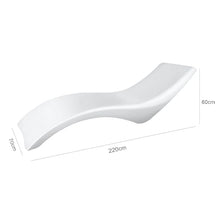 Aquamarine Poolside Lounge Chairs Set of 2 White
