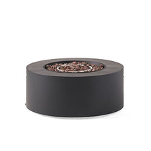Dancongtea 32" Round Iron Propane Fire Pit Dark Grey 40K BTU