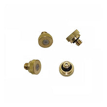 Gardening Irrigation Dripper 3/16 Inch External Thread Atomizing Nozzle Brass Atomizing Cooling Dust Sprayer Garden Irrigation Nozzle 500 Pcs (Color : 0.2mm)