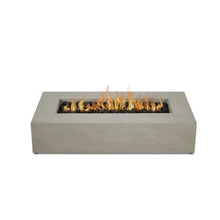 BBQGuys Signature La Valle 56-Inch Rectangle Propane Fire Table - Flint - 1590LP-FLNT